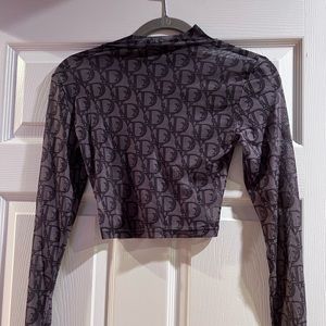 ON VANDY LAB  mesh Vior Long sleeve. cropped